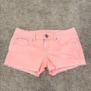 American Eagle Outfitters Coral Jean Shorts